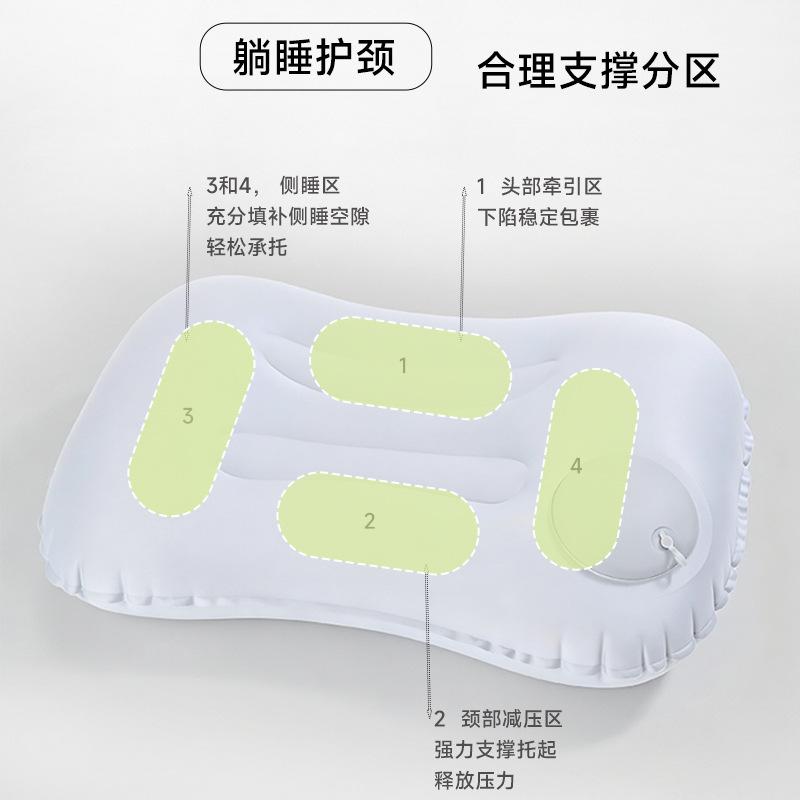 旅行充气腰垫便携飞机高铁护腰靠垫抱枕午休趴睡枕坐车睡觉神器