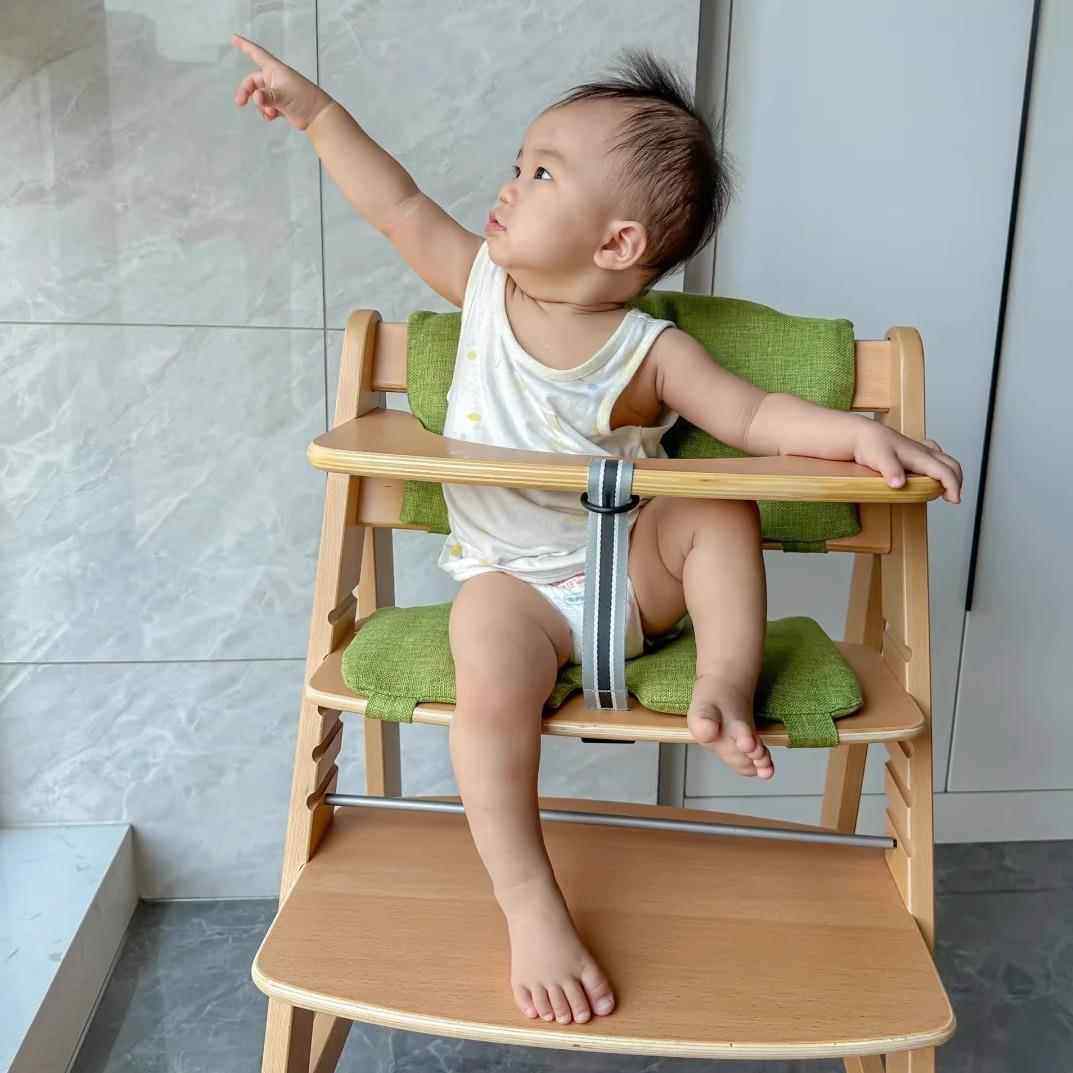 SinoRui心若餐椅宝宝成长椅儿童实木学习椅吃饭座椅山毛榉可调节