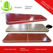 学校教室讲台讲台讲台木制拼接舞台教师讲台实木 木圆角均可 钢