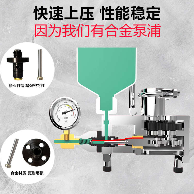 稳墨WM高压注浆机防水堵漏剂混凝土屋顶墙面大功率聚氨酯灌浆配件