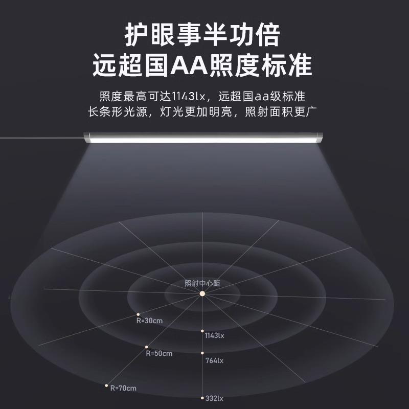 调L条ED宿舍BEI灯生床头书柜长学习护眼台灯长条灯学习灯可学光