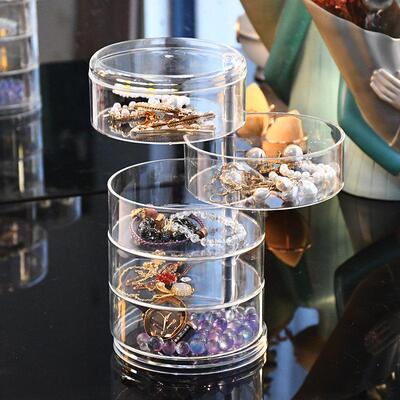 360 Degree Rotating Cosmetic Storage Box Makeup Organizer