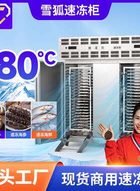 雪狐-80度速冻柜商用急冻超低温插盘式速冻机海鲜包子食品设备