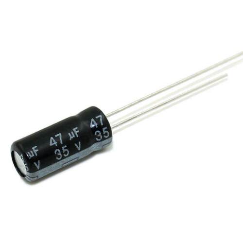 厂家直供35v47uf 6*7 直插铝电解电容