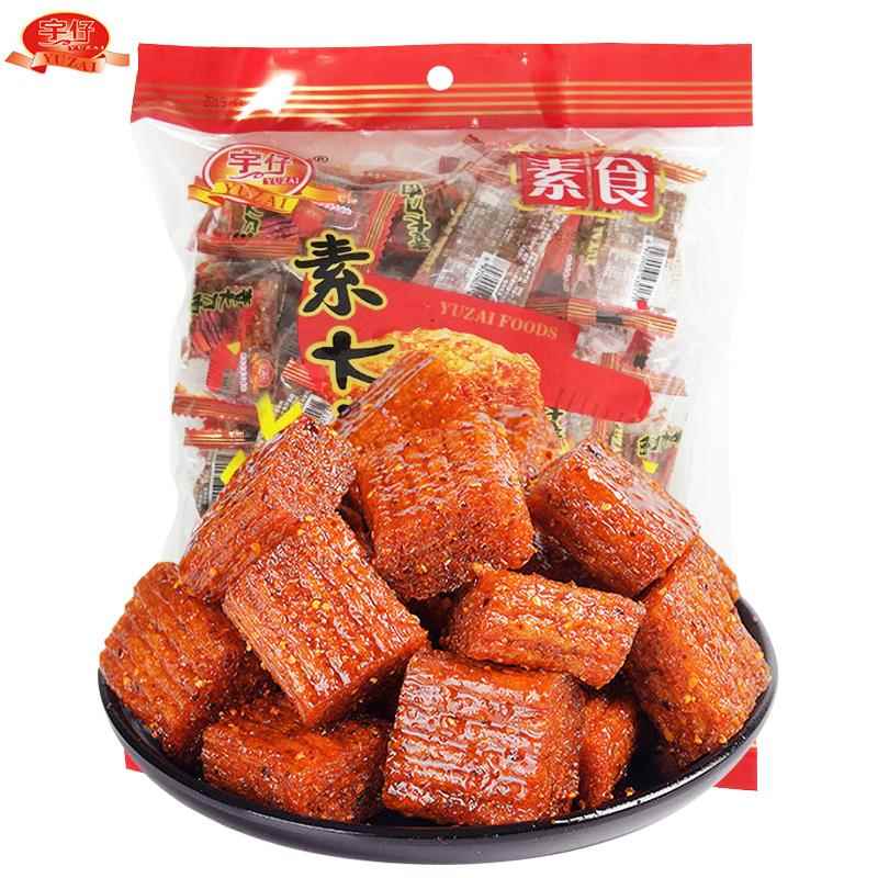 解馋素肉小零食宇仔辣条素大刀肉儿时怀旧香辣素肉香辣味解馋小零