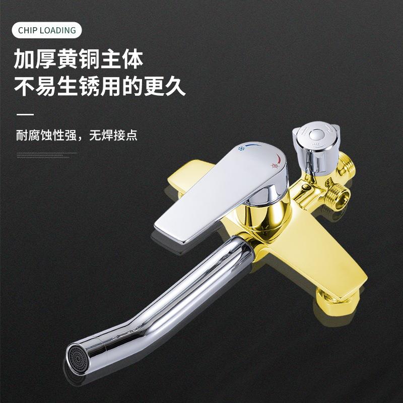 新款直销家用工程跨境全铜龙头淋浴花洒套装增压花洒喷头手持喷头
