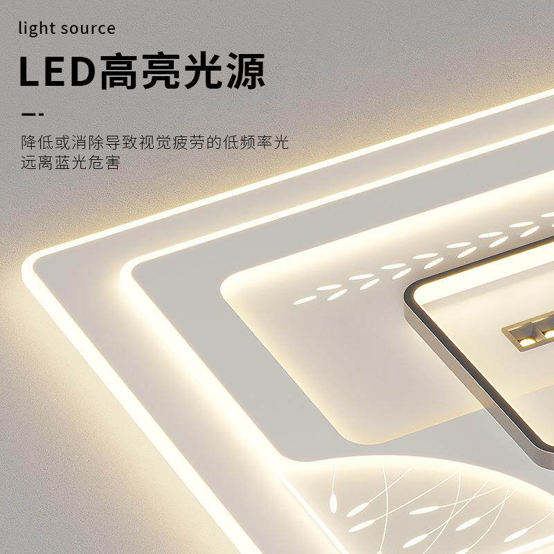 新款极现简厅灯大厅439主灯代简约客led卧音室房间语智能灯具大全