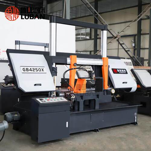 大型角度带锯床 0-60°GB4250X金属斜角锯 可任意调节角度的锯床