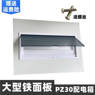强电布线 线箱配电箱盖板铁面板PZ30暗装明装盖子12路20位大型开