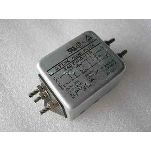 日本 TDK ZAG2220-11S 250V20A 电源滤波器 进口电源滤波器 20A