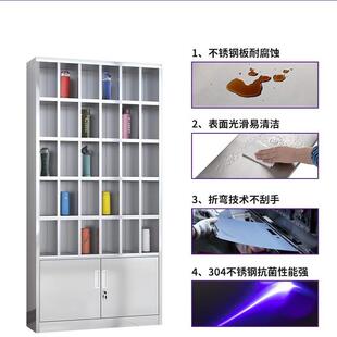 不锈钢水杯柜员工多格水杯架工厂车间水杯置物架茶水间杯子收纳柜