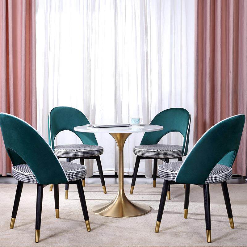 简约轻奢后现代商务洽谈桌北欧组合接待休息区休闲会客咖啡厅圆桌