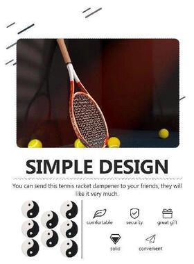 8 Pcs Tennis Racket Absorbers Vibration Dampener Dampeners