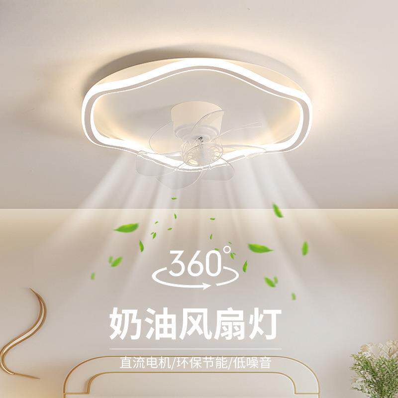 静音餐厅吸顶灯卧室儿童房灯具风扇灯摇头现代简约护眼主卧灯