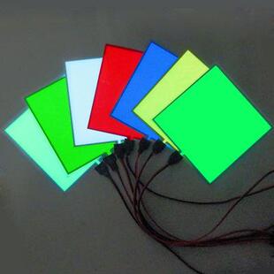 氛围装 饰冷光源冷光板背光源超薄裁剪批量直销 EL发光片 10x10cm