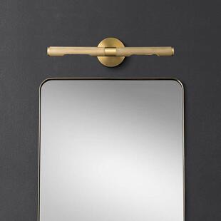 美式 ZM5470后全铜镜前灯手卧室房间镜柜灯现代浴室卫生壁间洗间洗