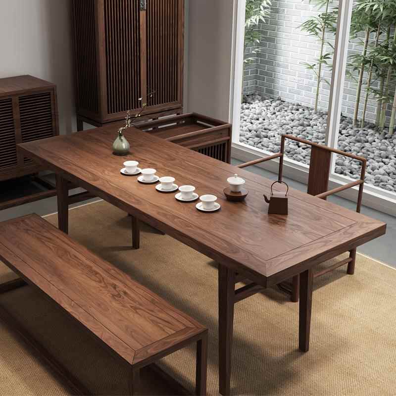 国学桌椅合实喝茶茶桌子家用茶室茶桌组中式茶桌经济性木EIJ泡茶