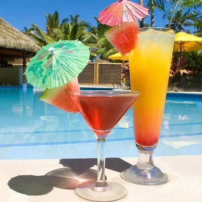50pcs Paper Cocktail Parasols Umbrellas Mini Paper Umbrella