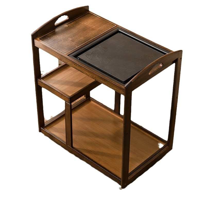 移动茶桌家用小型茶台茶车实木泡茶几茶具套装烧水一体茶水架百货