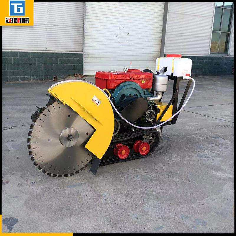 柴油马路切割机全自动遥控行走履带路面混凝土水泥路面切割机