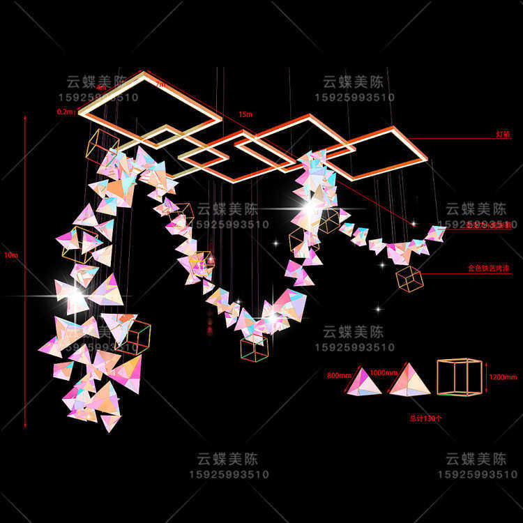 橱窗中庭陈季陈门春天饰新年铺圣诞网美道具店面吊院校美红装饰