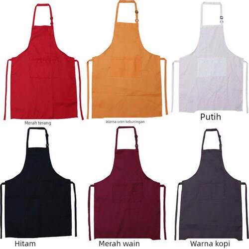 2pcs Cloth Apron Cafe Kitchen Home Waiter Baking Apron围裙