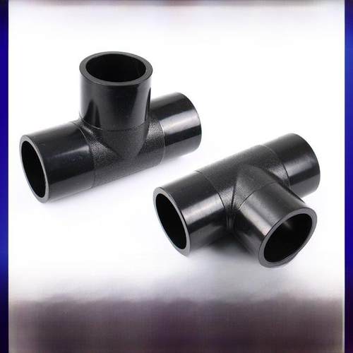 PE全新料对接三通110/200pe水管对焊等经三通315/400/630pe管配件