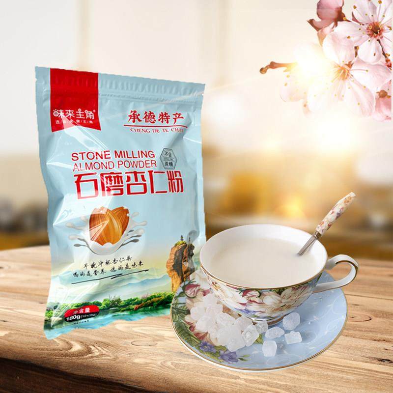 .纯杏仁粉无添加冲泡天然生酮饮品杏仁露代餐180g袋装礼盒,咖啡/麦片/冲饮,杏仁粉,淘宝优惠券,粉丝福利购,淘宝优惠卷