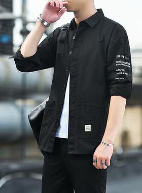 Men's wear wear-resistant long sleeved shirt and men'