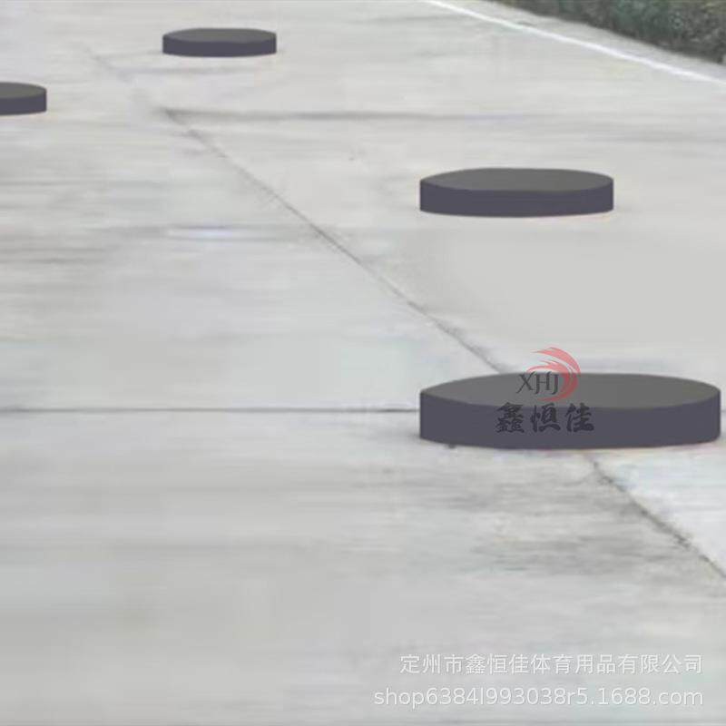 圆饼路0.7m*0.1m*6个 圆形铁饼错位障碍汽车驾驶模拟路障训练器材