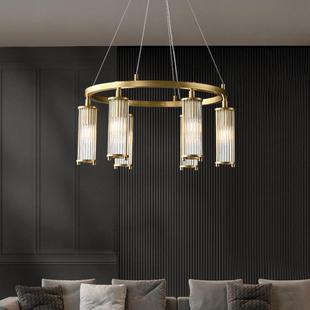 全铜轻厅吊灯客灯459现代简奢约气卧大室餐厅灯具样板间高档客厅