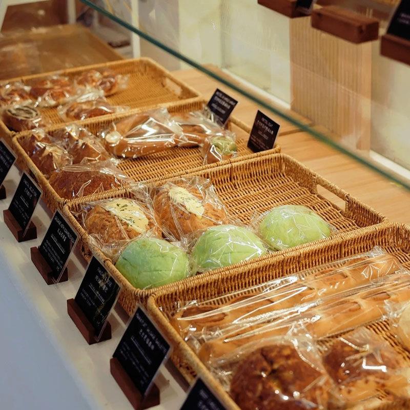 日式水果盘面包筐圆形双耳托 托盘北欧彷藤收纳筐点心篮子拍照野