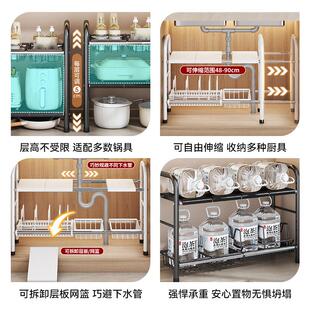 厂家直批厨房收纳置物架带轮可调节不锈钢多功能储物架家用高碳钢