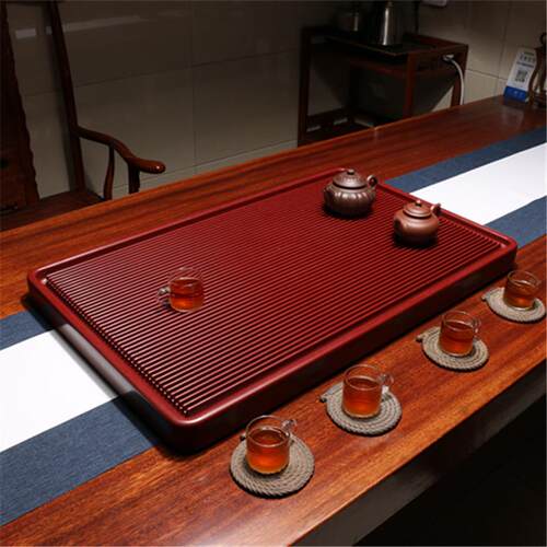 龙砂陶家用电木茶盘长方形胶木茶台简约大号茶具茶海托