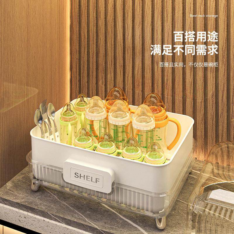 碗筷收纳盒碗柜双层装餐具碗盘箱放碗家用置物厨房碗架沥水碗碟架,厨房/烹饪用具,碗架,淘宝优惠券,粉丝福利购,淘宝优惠卷