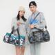 新款 涂鸦健身包女潮搭流行瑜伽包轻便耐磨大容量学生行李包