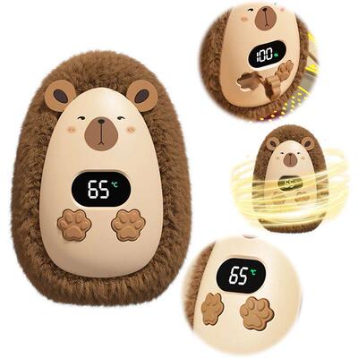 Plush Hand Warmer Electric Hand Warmer Digital Display Mini