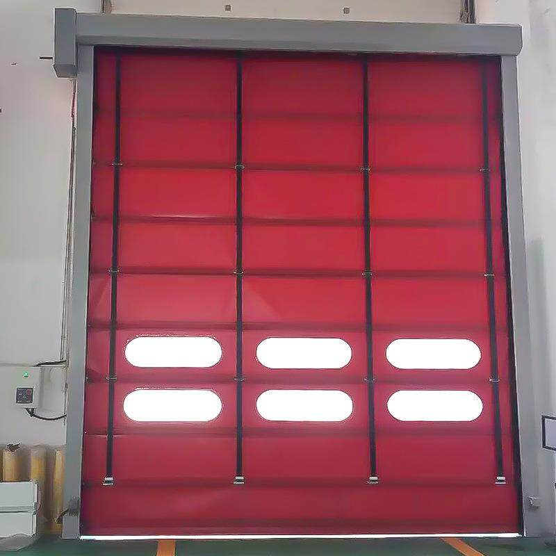 快速堆积门速提升门仓库车库自动感应卷帘门机库柔性提升门