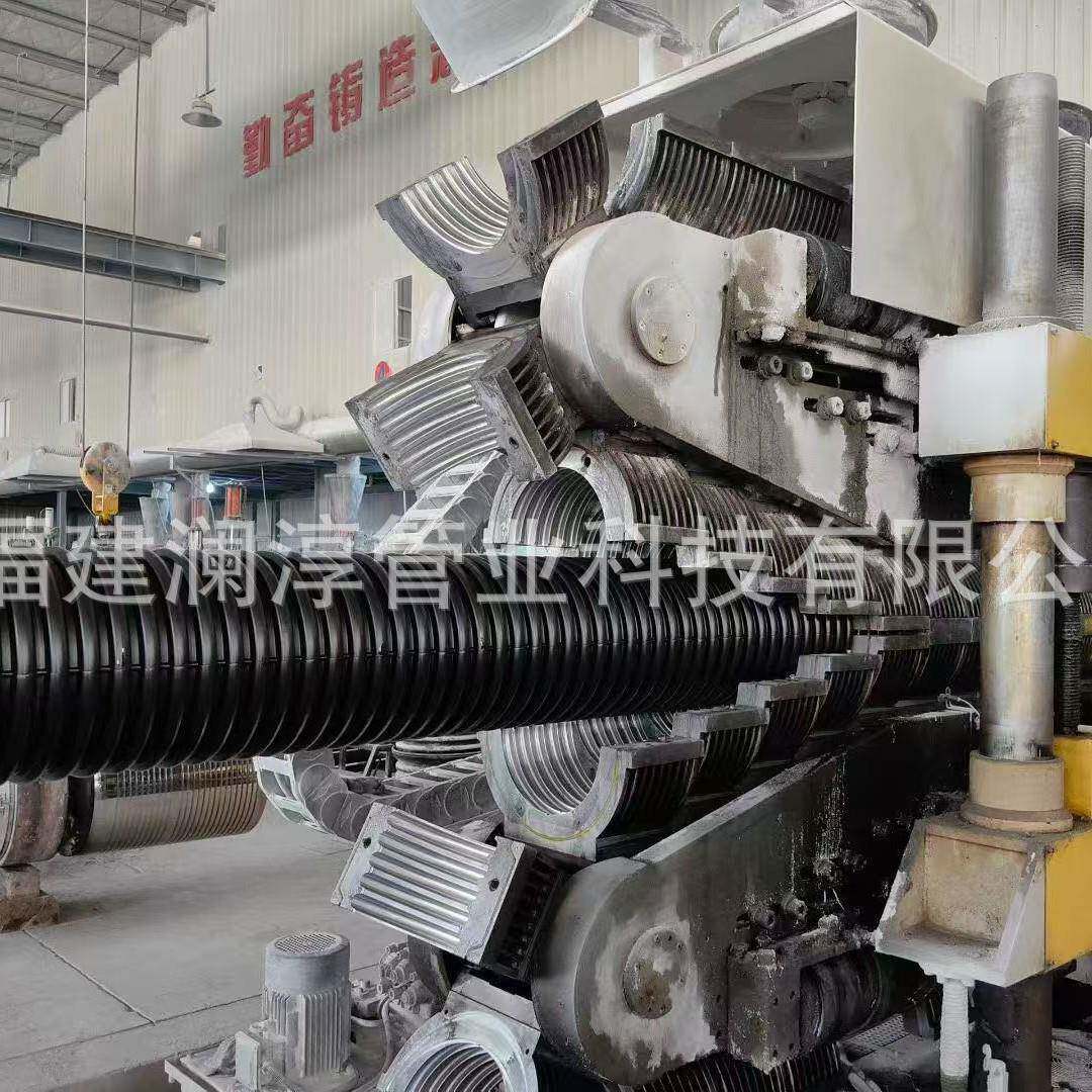 双壁波纹管HDPE大口径排污波纹管dn300雨污分流管sn8排水波纹管
