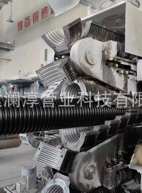 双壁波纹管HDPE大口径排污波纹管dn300雨污分流管sn8排水波纹管