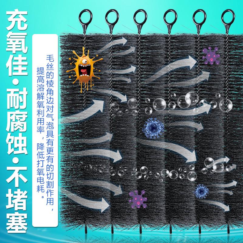 专用毛刷绿色过滤鱼池过鱼池锦鲤鱼池滤滤池不锈钢毛刷材毛刷十字