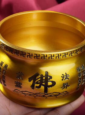黄铜香炉心经佛线香炉子家用佛台供奉供品家居工艺品摆件室内摆设