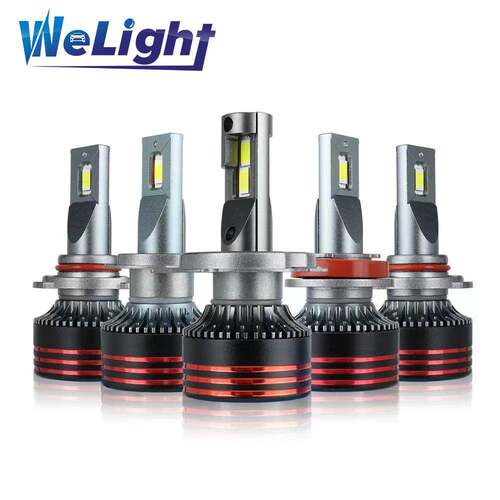汽车LED前大灯M8 PRO聚光6500K h4远近一体大功率铜管汽车灯泡