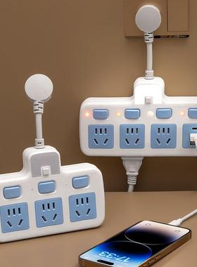 正正多牛转换插头家用插座扩展一纯插板功能匝多u81099铜sb插拔夜