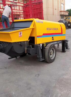 细石大骨料混凝土输送泵小型拖泵地泵二次构造柱泵结构上料机矿用