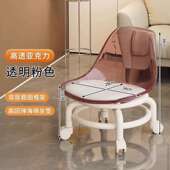 Hx2 2.1万人收藏 亚克力小凳子静音万向轮小椅子家用矮凳美缝儿