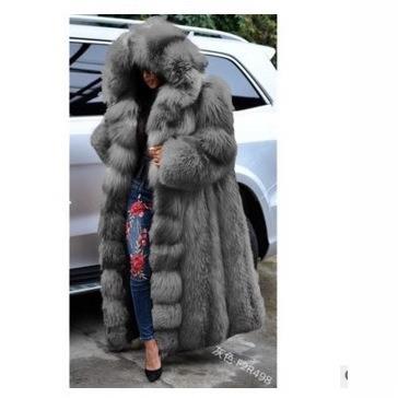 mens golden island fur coat fluffy coat extra long