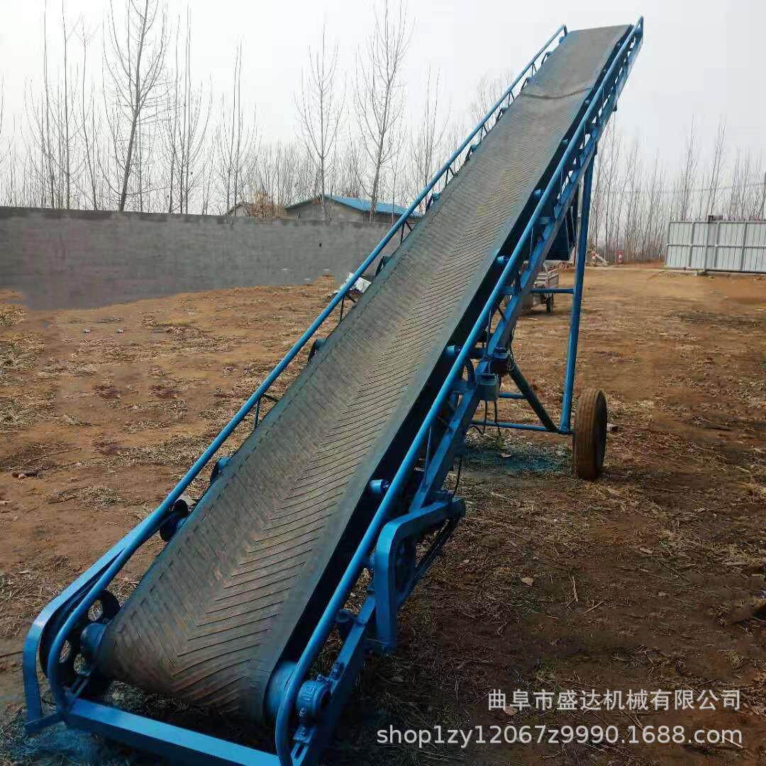 快递分拣输送机 小型快递皮带流水线带式传送机 爬坡运输机视频