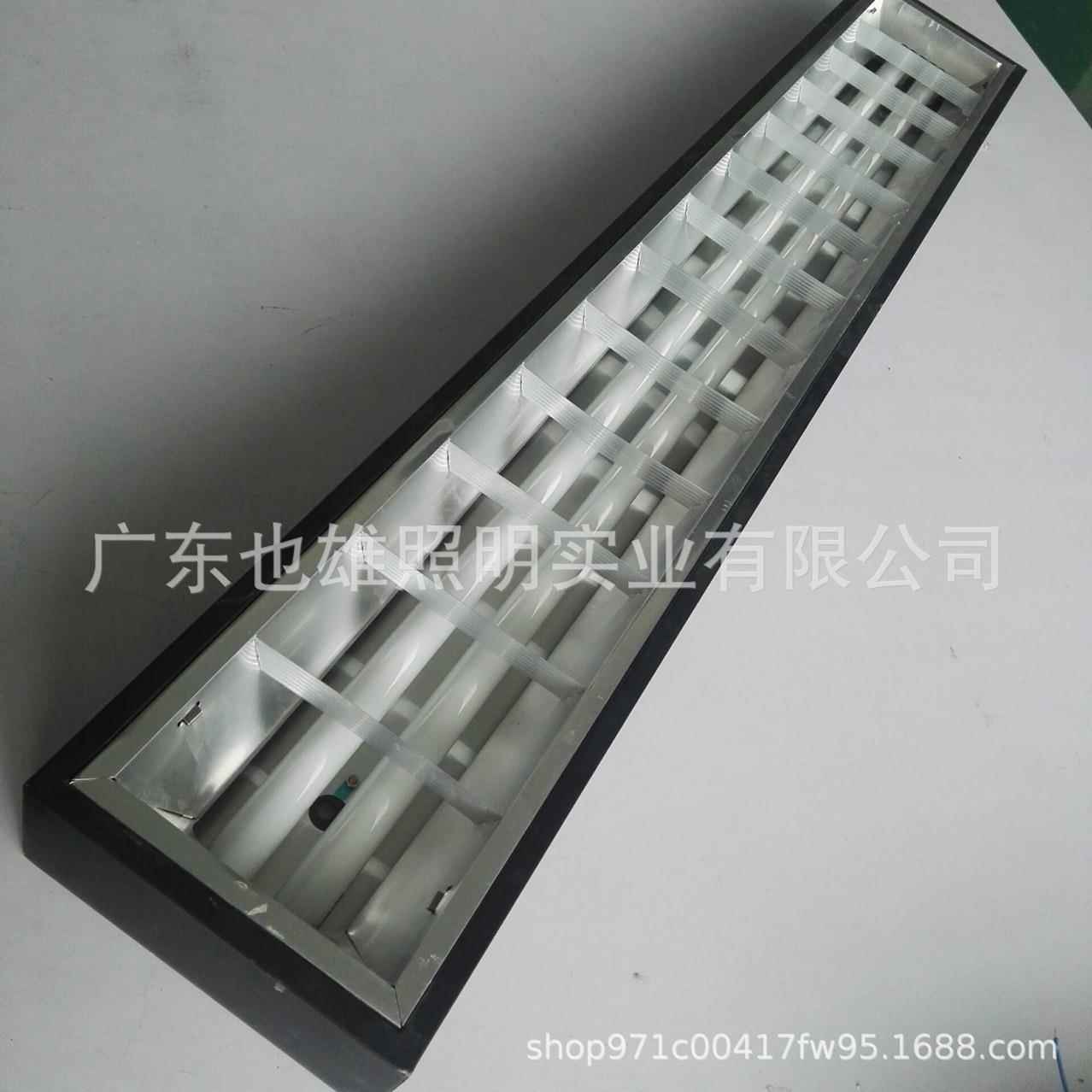 工程灯具 T8明装灯盘（吊顶式）格栅灯盘 LED灯 长条灯量在从优