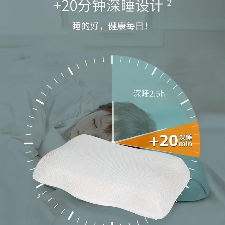 跨境新记忆棉枕头学生波浪护颈枕侧睡蝶形深睡眠慢回弹儿童枕透气